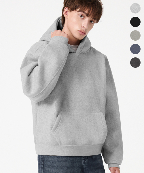 TRILLION(トリリオン)の「ESSENTIALS PIGMENT S.N.A.P クロップフーディ_5color(パーカー・メンズ・ブラック/ネイビー/グレー/カーキ/チャコール・MEDIUM/LARGE/X-LARGE)」の13枚目の写真
