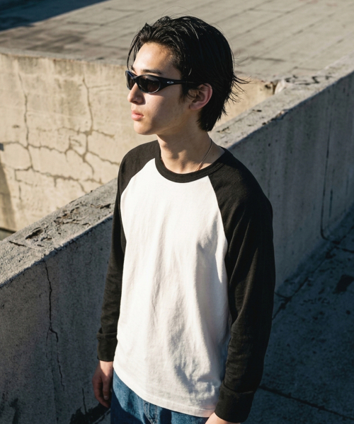 REBRENNER(リブレンナー)の「ベーシックムード ラグラン ロングスリーブ ブラックチャコール(Tシャツ/カットソー・レディース・その他・MEDIUM/LARGE/X-LARGE)」の4枚目の写真