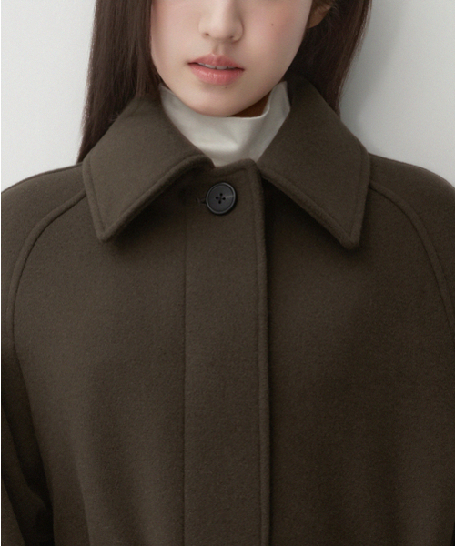 MUSINSA STANDARD WOMAN（ムシンサスタンダードウーマン）の「ウィメンズカシミヤブレンドバルマカンローブコート[ブラウン]（チェスターコート・レディース・その他・LARGE/MEDIUM/SMALL/X-SMALL）」の3枚目の写真