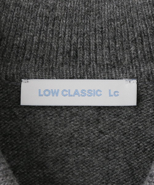 U by SPICK&SPAN（ユーバイスピックアンドスパン）の「LOW CLASSIC Lc / ロウ クラシック エルシー SUPER FONE WOOL HIGH-NECK（ニット/セーター・レディース・チャコールグレー・MEDIUM）」の6枚目の写真