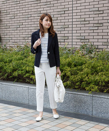 NATURAL BEAUTY BASIC | 60/2サイロギャバストレッチパンツ(その他パンツ)