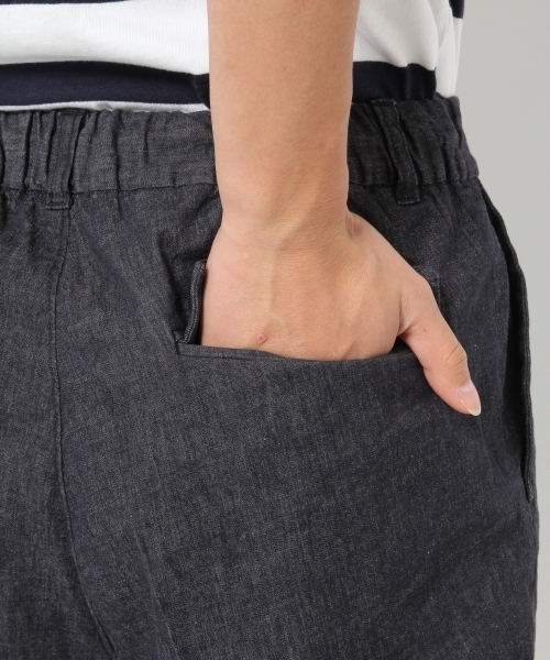 GLOBAL WORK（グローバルワーク）の「ストレッチコットンリネンデニムショーツ/710343（その他パンツ・メンズ・ネイビー/ダークブルー/ブルー・LARGE/X-LARGE/MEDIUM/SMALL）」の6枚目の写真