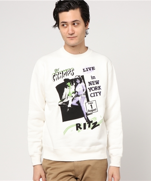 HYSTERIC GLAMOUR（ヒステリックグラマー）の「CR/LIVE IN NYC pt SW（スウェット・メンズ・ホワイト/トップグレー/ブラック・SMALL/MEDIUM/LARGE）」の10枚目の写真