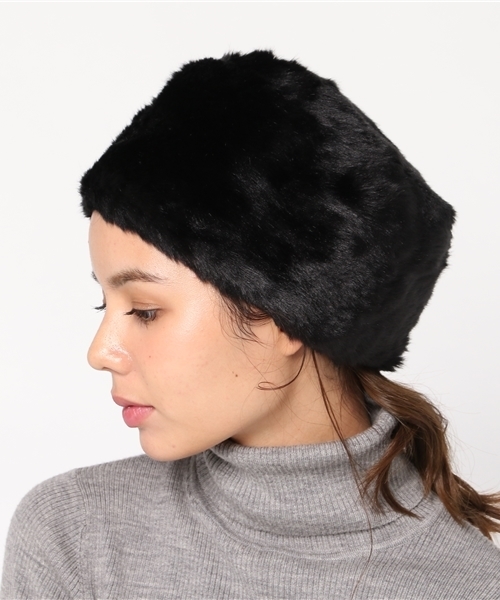 UR SELECT（ユーアールセレクト）の「UR SELECT Russian hat（ハット・レディース・ブラック/ブラウン・ONE）」の2枚目の写真