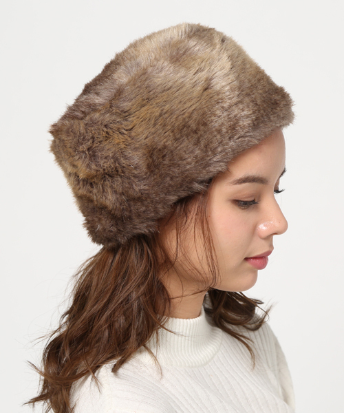 UR SELECT（ユーアールセレクト）の「UR SELECT Russian hat（ハット・レディース・ブラック/ブラウン・ONE）」の3枚目の写真