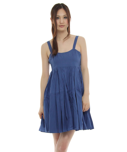 Ray BEAMS（レイビームス）の「soun / ギャザー キャミワンピース（ワンピース・レディース・ホワイト/ブラック/ロイヤルブルー・36）」の3枚目の写真