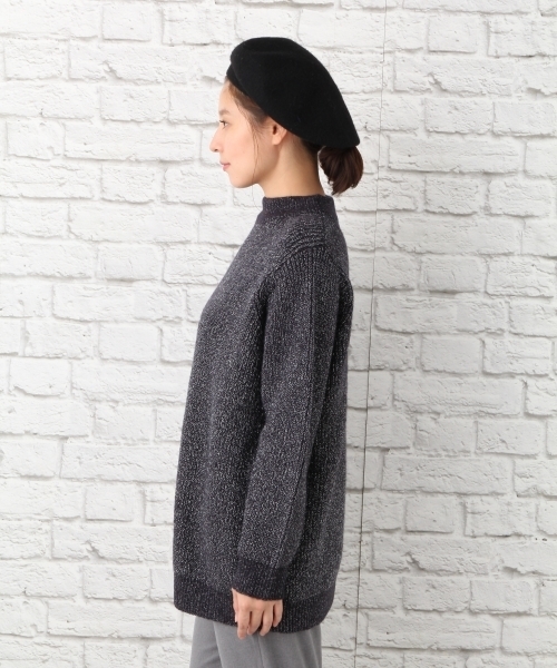 LEPSIM（レプシィム）の「5Gラメイリハイネックプルオーバー　739389（ニット/セーター・レディース・トップグレー/キャメル/ネイビー・FREE）」の7枚目の写真