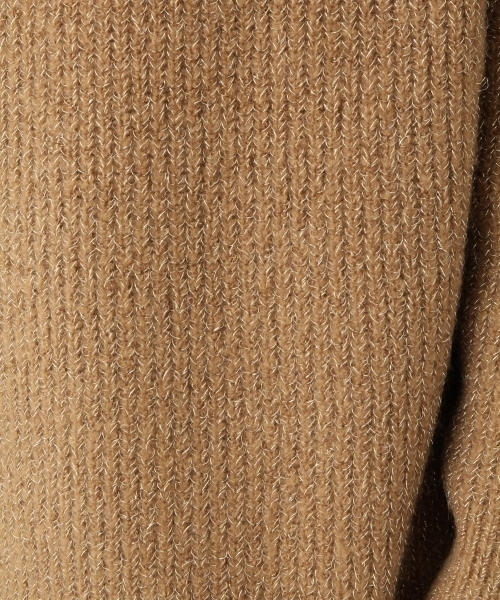 LEPSIM（レプシィム）の「5Gラメイリハイネックプルオーバー　739389（ニット/セーター・レディース・トップグレー/キャメル/ネイビー・FREE）」の9枚目の写真