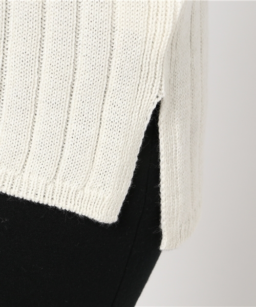 22 OCTOBRE（ヴァンドゥ－オクトーブル）の「カラーニット（ニット/セーター・レディース・グレー/ブルー/ホワイト/イエロー・2）」の10枚目の写真