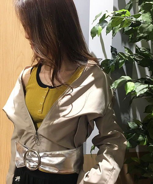 VENCEEXCHANGE（ヴァンスエクスチェンジ）の「ジップブルゾン（ブルゾン・レディース・ネイビー/ベージュ/オリーブ・MEDIUM）」の2枚目の写真