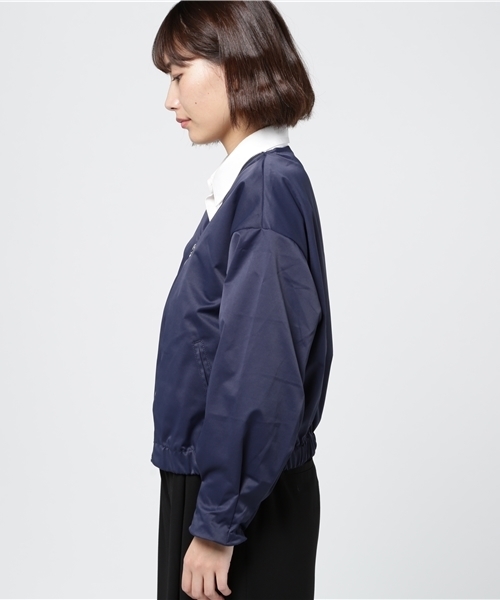 VENCEEXCHANGE（ヴァンスエクスチェンジ）の「ジップブルゾン（ブルゾン・レディース・ネイビー/ベージュ/オリーブ・MEDIUM）」の5枚目の写真