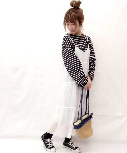 archives（アルシーヴ）の「【Web限定】シャーリングスリーブトップス（Tシャツ/カットソー・レディース・グレー/ホワイト×ブラック/ブラック×ホワイト/ピンク・MEDIUM）」の15枚目の写真