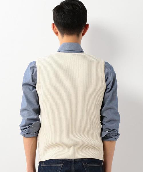 LARDINI(ラルディーニ)の「<LARDINI(ラルディーニ)> O/DYE H/TH VEST ◆(ベスト・メンズ・ホワイト/グレー・MEDIUM/SMALL/X-SMALL)」の3枚目の写真
