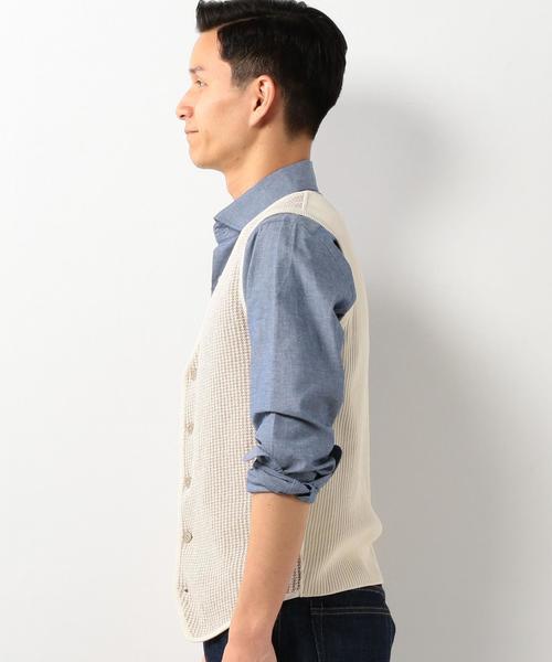 LARDINI(ラルディーニ)の「<LARDINI(ラルディーニ)> O/DYE H/TH VEST ◆(ベスト・メンズ・ホワイト/グレー・MEDIUM/SMALL/X-SMALL)」の5枚目の写真