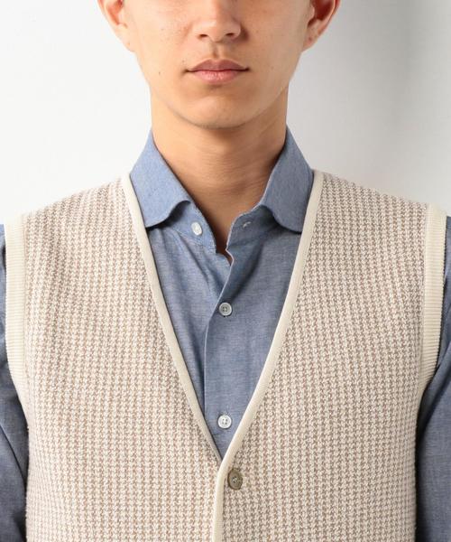 LARDINI(ラルディーニ)の「<LARDINI(ラルディーニ)> O/DYE H/TH VEST ◆(ベスト・メンズ・ホワイト/グレー・MEDIUM/SMALL/X-SMALL)」の7枚目の写真