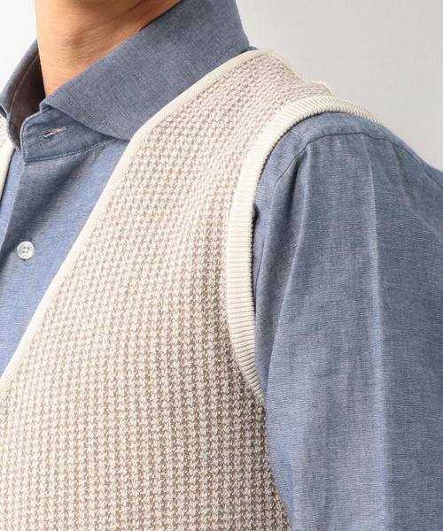 LARDINI(ラルディーニ)の「<LARDINI(ラルディーニ)> O/DYE H/TH VEST ◆(ベスト・メンズ・ホワイト/グレー・MEDIUM/SMALL/X-SMALL)」の8枚目の写真