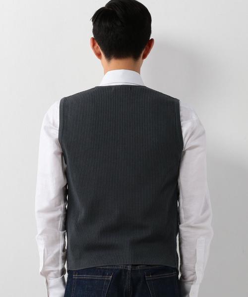 LARDINI(ラルディーニ)の「<LARDINI(ラルディーニ)> O/DYE H/TH VEST ◆(ベスト・メンズ・ホワイト/グレー・MEDIUM/SMALL/X-SMALL)」の13枚目の写真