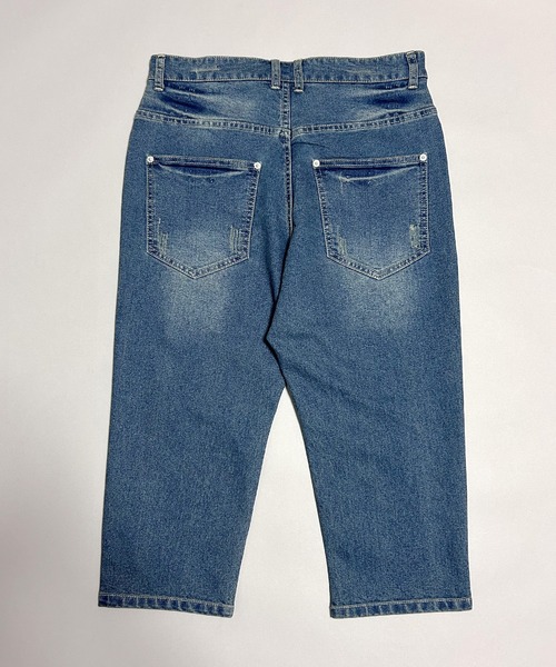 KAPITAL クロップドデニムサルエルパンツ 七分丈 Sサイズ Z-191 ファッション通販】 KAPITAL クロップドデニムサルエルパンツ 七