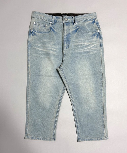 KAPITAL クロップドデニムサルエルパンツ 七分丈 Sサイズ Z-191 ファッション通販】 KAPITAL クロップドデニムサルエルパンツ 七