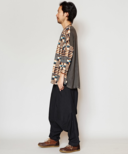 チャイハネ（チャイハネ）の「【チャイハネ】yul ルーズMEN'Sサルエルパンツ（その他パンツ・メンズ・キャメル/ターコイズブルー/ブラック/ワイン/カーキ/ネイビー・FREE）」の15枚目の写真