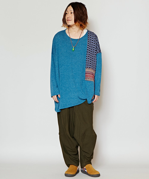 チャイハネ（チャイハネ）の「【チャイハネ】yul ルーズMEN'Sサルエルパンツ（その他パンツ・メンズ・キャメル/ターコイズブルー/ブラック/ワイン/カーキ/ネイビー・FREE）」の19枚目の写真