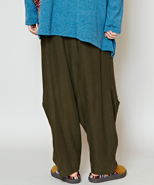 チャイハネ（チャイハネ）の「【チャイハネ】yul ルーズMEN'Sサルエルパンツ（その他パンツ・メンズ・キャメル/ターコイズブルー/ブラック/ワイン/カーキ/ネイビー・FREE）」の21枚目の写真