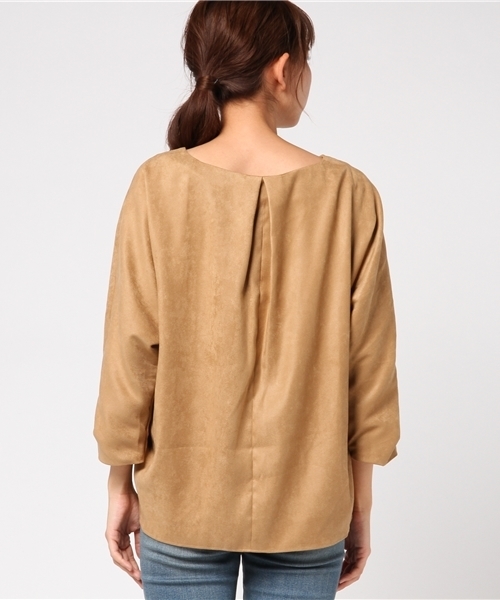 RIVE DROITE（リヴドロワ）の「エコスエードドルマンブラウス（シャツ/ブラウス・レディース・ベージュ/オレンジ/キャメル・FREE）」の8枚目の写真