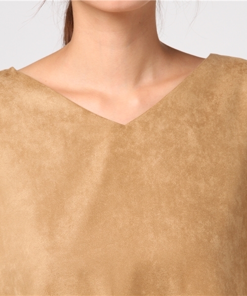 RIVE DROITE（リヴドロワ）の「エコスエードドルマンブラウス（シャツ/ブラウス・レディース・ベージュ/オレンジ/キャメル・FREE）」の7枚目の写真