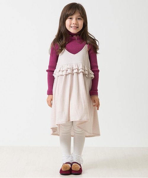 apres les cours(アプレレクール)の「フリルハイネックニット(ニット/セーター・キッズ・アイボリー/パープル/ベージュ/グリーン/レッド/ブラック・110/130/140/80/100/120/90)」の19枚目の写真