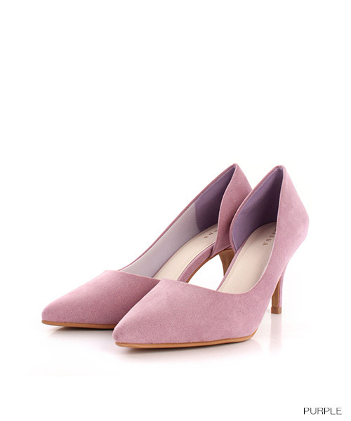 RANDA（ランダ）の「ポインテッドトゥサイドオープンパンプス（パンプス・レディース・ホワイト/ブラック/パープル/ブルー/シルバー/レッド/ベージュ系その他/ブラック系その他/イエロー/ダークブルー/ピンク系その他・23.5/25/23/24/22/22.5/24.5/25.5）」の7枚目の写真