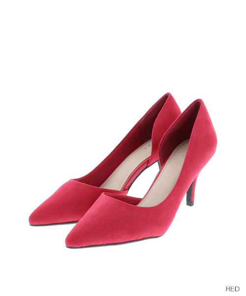 RANDA（ランダ）の「ポインテッドトゥサイドオープンパンプス（パンプス・レディース・ホワイト/ブラック/パープル/ブルー/シルバー/レッド/ベージュ系その他/ブラック系その他/イエロー/ダークブルー/ピンク系その他・23.5/25/23/24/22/22.5/24.5/25.5）」の10枚目の写真