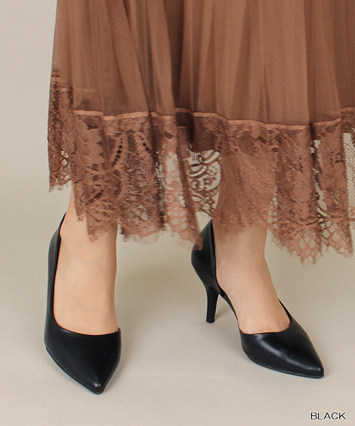 RANDA（ランダ）の「ポインテッドトゥサイドオープンパンプス（パンプス・レディース・ホワイト/ブラック/パープル/ブルー/シルバー/レッド/ベージュ系その他/ブラック系その他/イエロー/ダークブルー/ピンク系その他・23.5/25/23/24/22/22.5/24.5/25.5）」の3枚目の写真