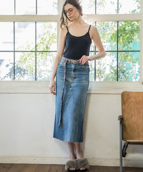 Emma Taylor（エマテイラー）の「リブニットキャミソール（キャミソール・レディース・ネイビー/オフホワイト/キャメル/モカ・FREE）」の13枚目の写真