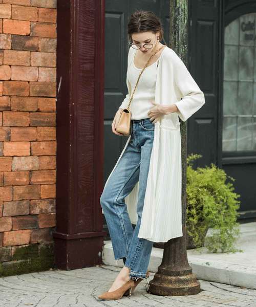 Emma Taylor（エマテイラー）の「リブニットキャミソール（キャミソール・レディース・ネイビー/オフホワイト/キャメル/モカ・FREE）」の17枚目の写真