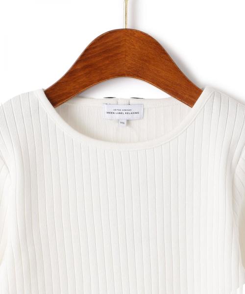 green label relaxing(グリーンレーベルリラクシング)の「ハリヌキ バックリボン プルオーバーロングスリーブ ◆(Tシャツ/カットソー・キッズ・オフホワイト・125/115/135/105/95)」の3枚目の写真