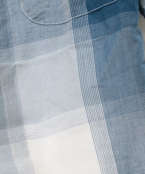 SHIPS(シップス)の「SC: MADE IN USA チェック オープンカラー シャツ□(シャツ/ブラウス・メンズ・ベージュ/ネイビー・SMALL/MEDIUM/LARGE/X-LARGE)」の8枚目の写真