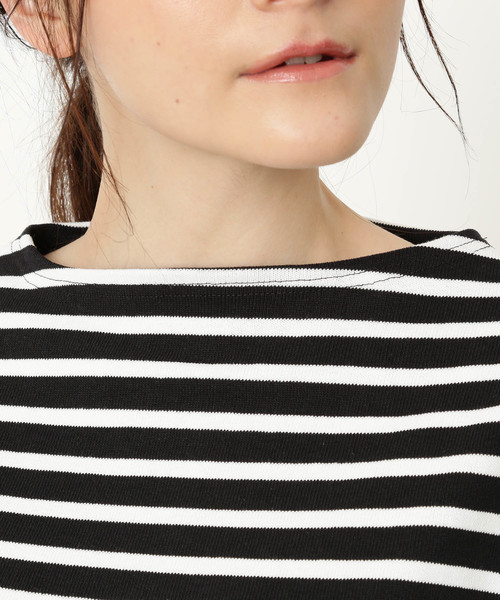 SAINT JAMES（セントジェームス）の「【SAINT JAMES】OUESSANT BORDER（Tシャツ/カットソー・レディース・ホワイト/ネイビー/イエロー/ブラック/グレー/ピンク/ホワイト系その他/レッド/ベージュ/ブルー系その他3/ミント・FREE/L/M/S/X-LARGE/X-SMALL）」の16枚目の写真