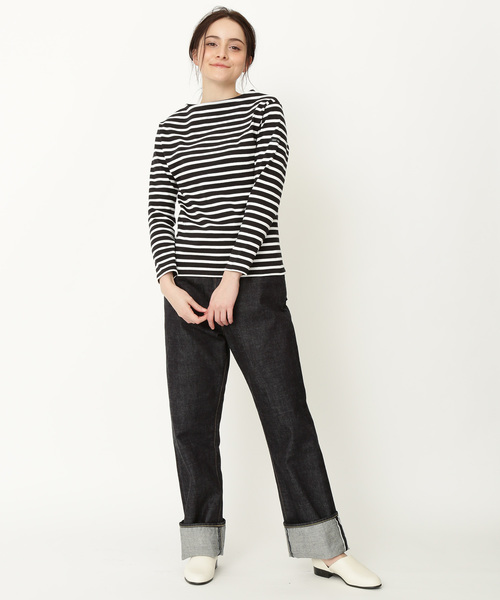 SAINT JAMES（セントジェームス）の「【SAINT JAMES】OUESSANT BORDER（Tシャツ/カットソー・レディース・ホワイト/ネイビー/イエロー/ブラック/グレー/ピンク/ホワイト系その他/レッド/ベージュ/ブルー系その他3/ミント・FREE/L/M/S/X-LARGE/X-SMALL）」の20枚目の写真