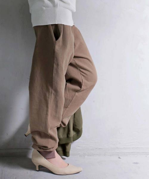 antiqua(アンティカ)の「otonaリブパンツ(その他パンツ・レディース・ブラック/モカ・FREE)」の12枚目の写真