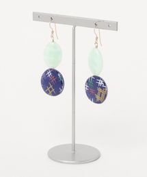 【そそ屋】友禅チェコビーズマルピアス