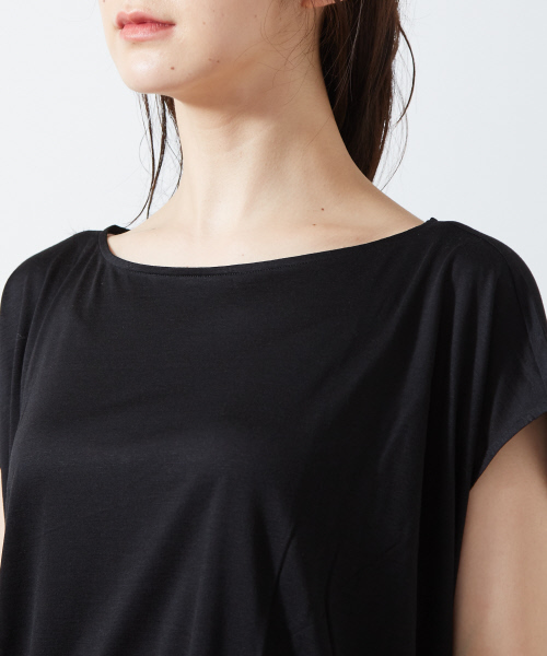 Abahouse Devinette（ドゥヴィネット）の「シルクレーヨンギャザープルオーバー（Tシャツ/カットソー・レディース・ブラック/グレー/ピンク・FREE）」の7枚目の写真