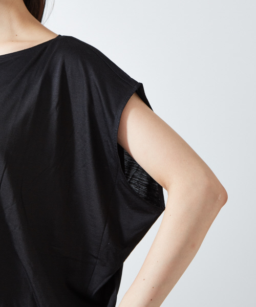 Abahouse Devinette（ドゥヴィネット）の「シルクレーヨンギャザープルオーバー（Tシャツ/カットソー・レディース・ブラック/グレー/ピンク・FREE）」の8枚目の写真