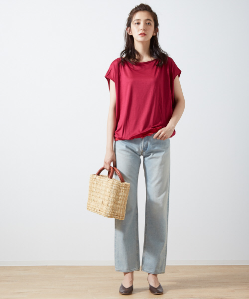 Abahouse Devinette（ドゥヴィネット）の「シルクレーヨンギャザープルオーバー（Tシャツ/カットソー・レディース・ブラック/グレー/ピンク・FREE）」の11枚目の写真