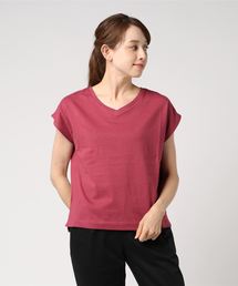 AMERICAN HOLIC | USAコットンVネックドルマンTEE(Tシャツ/カットソー)