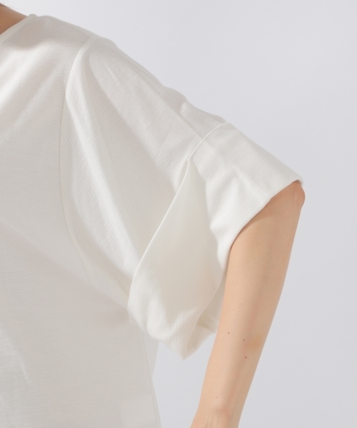 laboratory work（ラボラトリーワーク）の「カットターンバックプルオーバー（Tシャツ/カットソー・レディース・ホワイト/ブラウン/パープル・MEDIUM）」の12枚目の写真