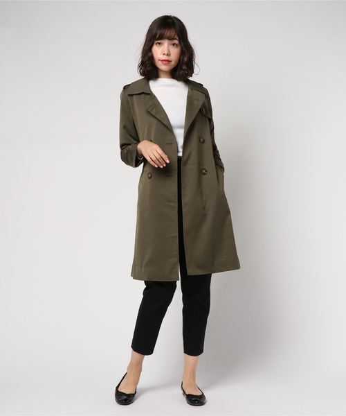 TRUDEA(トルディア)の「ニュアンストレンチコート(トレンチコート・レディース・ベージュ/カーキ/ネイビー/キャメル・MEDIUM/LARGE)」の8枚目の写真