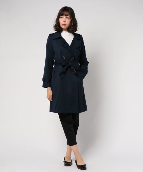 TRUDEA(トルディア)の「ニュアンストレンチコート(トレンチコート・レディース・ベージュ/カーキ/ネイビー/キャメル・MEDIUM/LARGE)」の10枚目の写真