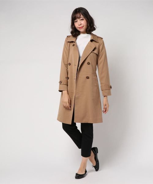TRUDEA(トルディア)の「ニュアンストレンチコート(トレンチコート・レディース・ベージュ/カーキ/ネイビー/キャメル・MEDIUM/LARGE)」の11枚目の写真
