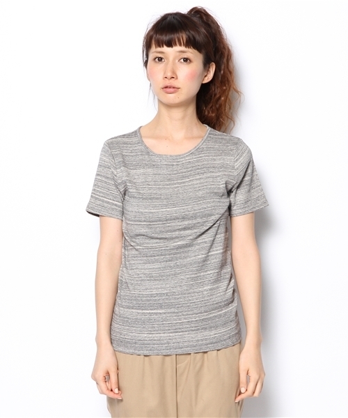 BEAMS BOY(ビームスボーイ)の「○BEAMS BOY / フライス 無地クルーT(Tシャツ/カットソー・レディース・ホワイト/ライトグレー/ブラック・ONE SIZE)」の4枚目の写真