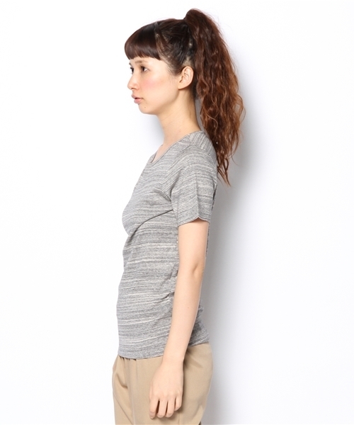 BEAMS BOY(ビームスボーイ)の「○BEAMS BOY / フライス 無地クルーT(Tシャツ/カットソー・レディース・ホワイト/ライトグレー/ブラック・ONE SIZE)」の5枚目の写真